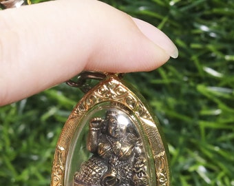 Maa Nang Kwak, Thai amulet pendant, Buddha, Thai brass, Thai pendant, pendant, Thai powerful amulet pendant, LP, Temple, Magic, Necklace,