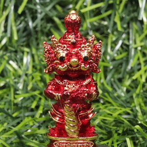 Giant Statue, Tow Wessuwan, Little Kuvorn Hundred Million Years 62 A. Kraidej Sethi Lukwest of Saket Nakhon, Thai amulet talisman, Gift