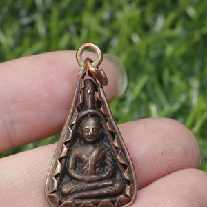 Thailand amulet talisman, LP Ngern, Wat Bangklan temple, Thai Buddha amulet, Brass, Pendant, Necklace, Charm Holy From Thailand, Lucky, Gift
