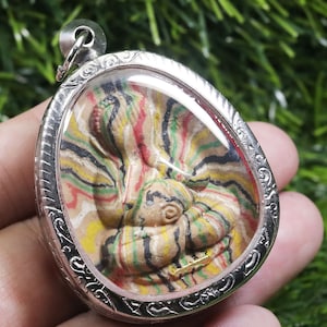 Phra pidta LP Pae, Thai Amulet talisman, buddha, Thai pendant, powerful miracle amulet pendant, Rainbow, Takrut, Close eye Buddha, Wat
