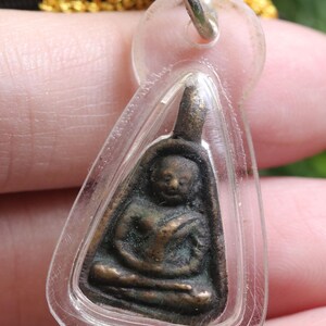 LP Ngern, Wat Bangklan temple, Thailand amulet talisman, Thai Buddha amulet, Brass, Pendant, Necklace, Charm Holy From Thailand, Lucky, Gift