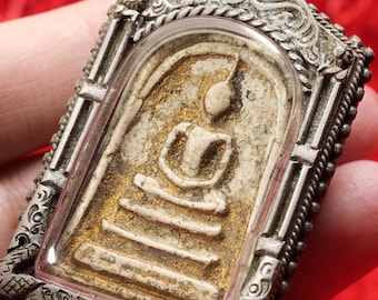 Auténtico colgante amuleto tailandés Somdej, amuleto de protección espiritual y de la suerte, regalo para él y para ella.