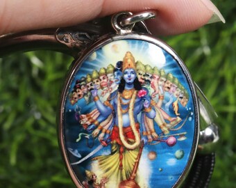 Kali pendant, Kali statue, Kali jewelry, Locket, Hindu pendant, Durga Goddess pendant, Ohm pendant, Gift, Maa durga pendant, Ohm, Talisman