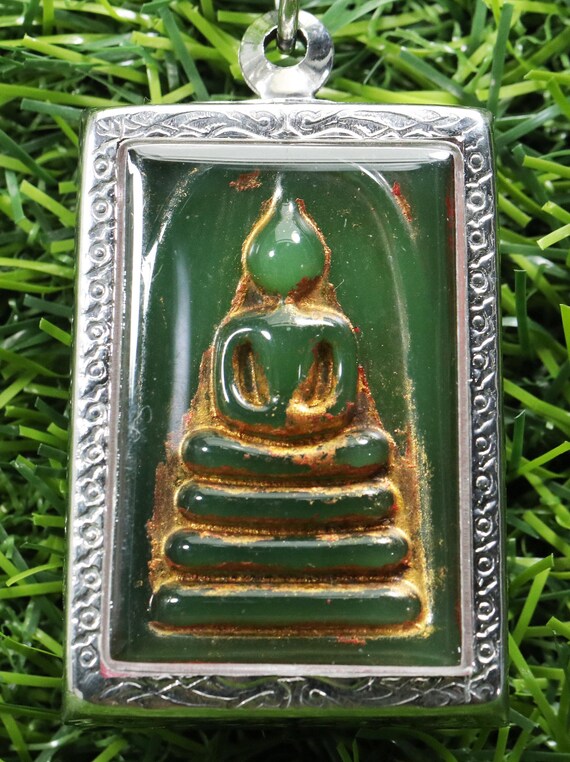 Somdej Garuda Metal Change Bad Luck to Good Rich Prosperity Thailand Amulet
