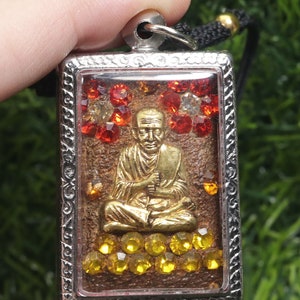 Phra Somdej, LP Toh, amuleto tailandés y talismán, amuleto de Buda, Luang Phor Toh famoso monje budismo talismán, regalo, Buda tailandés,