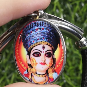 Madre Durga, bendita, estatua de la Madre Durga, colgante de Durga, colgante hindú, regalo, amuleto hindú, dios hindú, estatua de Durga, colgante de Kali, regalo, Ohm