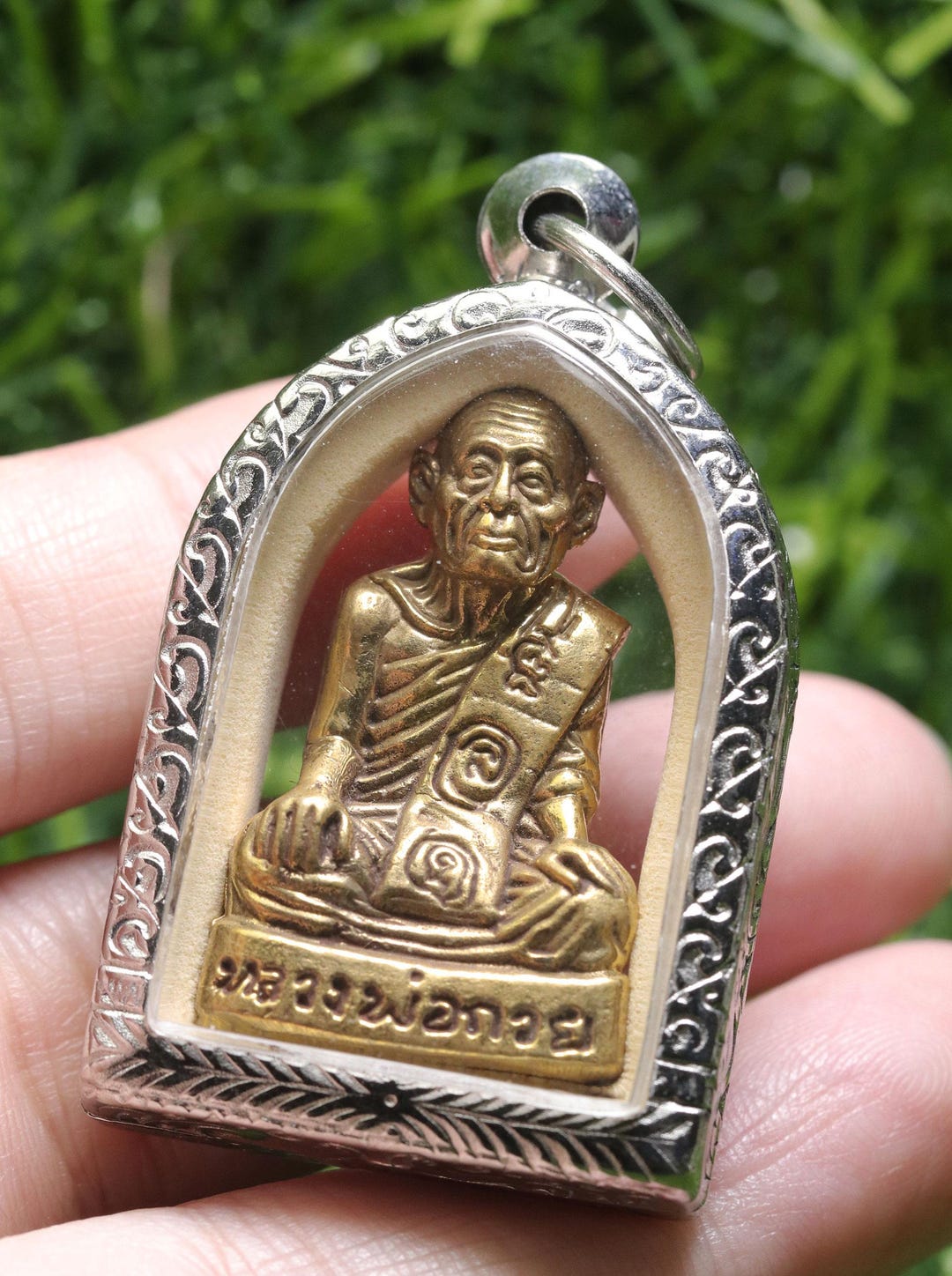 Bague Phra Kring Bouddha - Amulette Thaï en Laiton