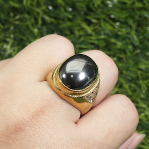 Ring Leklai Magnetic Anti Magic Black Colour, Mountain Thai Amulet Magic Talisman, powerful amulet, Thai amulet ring, Gift,