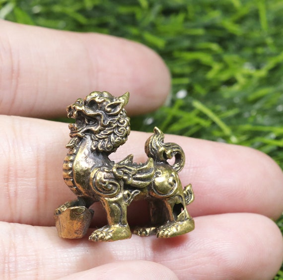 ミニ真鍮製貔貅像 2個：タイのお守り - Etsy 日本