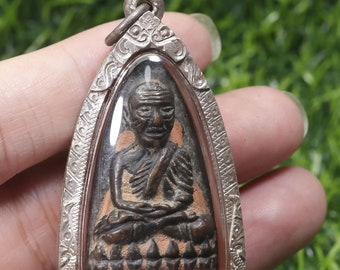 LP Thuad, LP Thuat Taoreed, Amulet Talisman, blessed, Buddha, Monk Amazing Buddhism Talisman, Thai pendant, Rare thai Buddha, Wat, Gift, FC