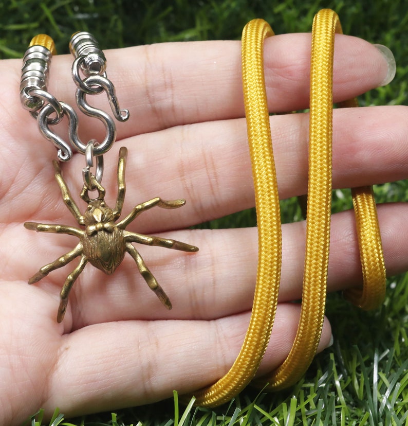 Talisman Rope Brass Spider Amulet Pendant: Thai Talisman, Rope Necklace - Etsy