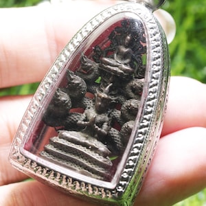 Naga Phraya Nak, Thai amulet, Thai Necklace, Buddha, Pendant, Amulet talisman, Powerful, Phra, Thai Buddha, Buddha statue, Serpent, Snake