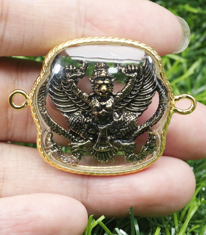 Garuda Pendant Thai Amulet Pendant Thai Necklace Garuda Etsy