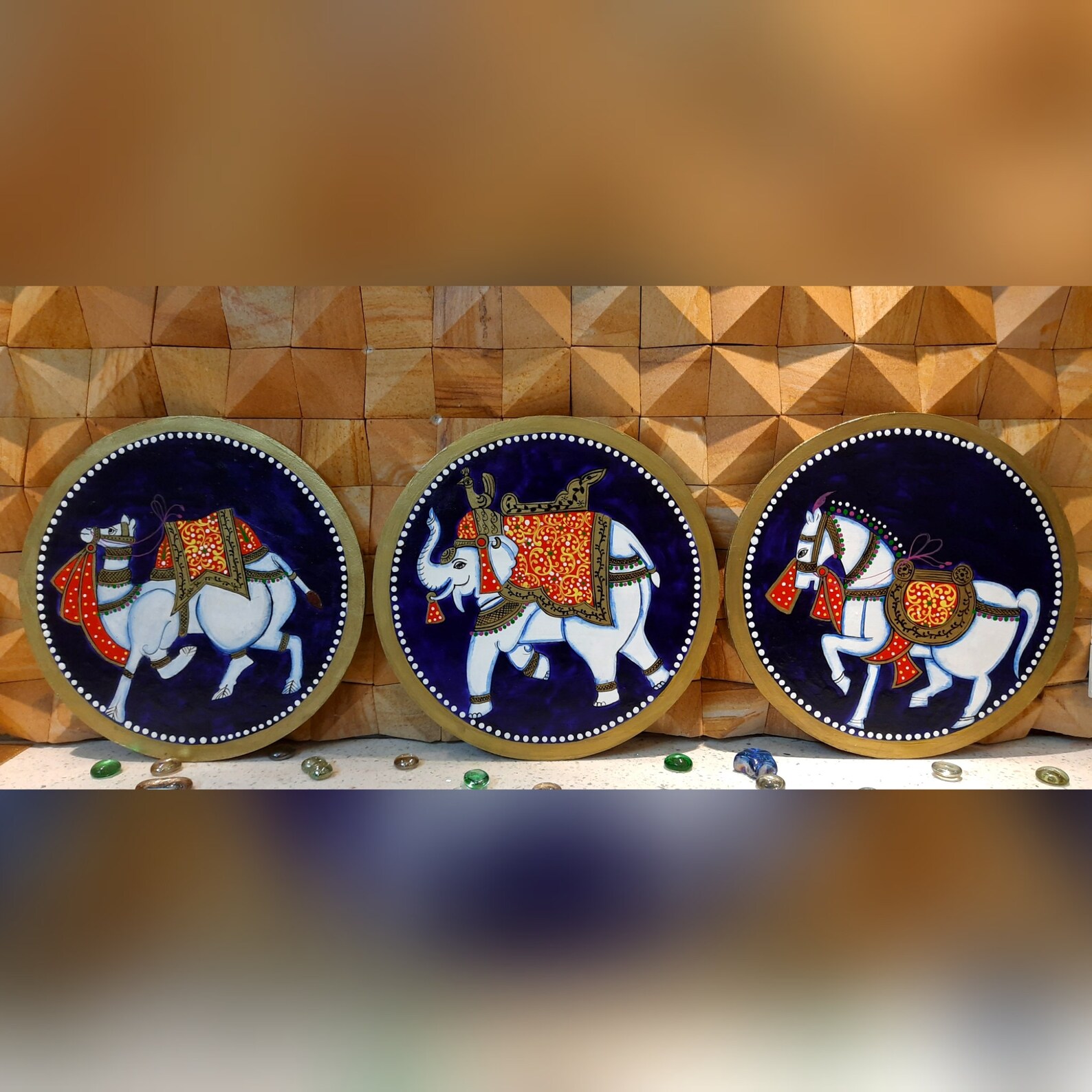 Rajasthani Painting, Jaipur Painting, Wall Plate, Indian Art, Home Decor, Jodhpur Painting
