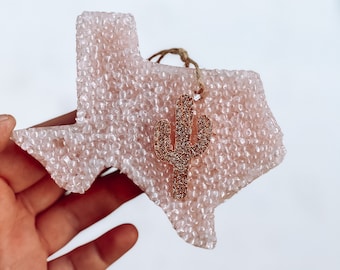 Air Freshener-Texas-Large-Choose Design-(Choose Scent & Color)-Car Scent-Car Air Freshener-Car Freshie