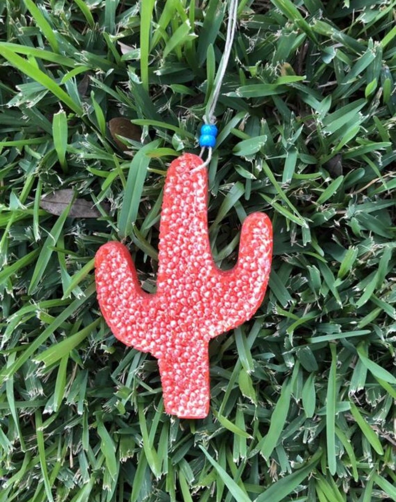 Air Freshener-Large CactusChoose Scent & ColorCar Scent-Car Air Freshener-Car Freshie image 2