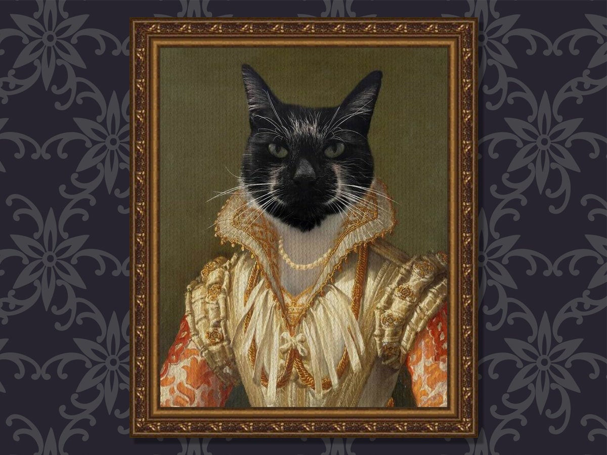 Victorian Cat Art