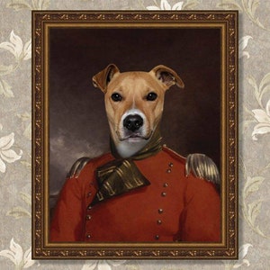 Custom Historical Pet Portrait, Royal Pet Portrait,Renaissance Pet,Pet Memorial,Dog Passed Away,King Queen Pet,Valentine&#39;s day Gift