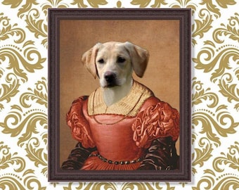 Custom Renaissance Pet Portrait, Custom Cat Portrait, Regal Pet Portrait, Royal Pet Portrait, King Queen Pet, Birthday Gift Ideas, Pet loss