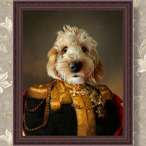 Custom Pet Portrait from Photo, Custom Dog Portrait, Royal Pet Portrait, Renaissance Dog Portrait, Birthday Gift, Unique Gift, Dog Art