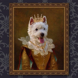 Custom Pet Portrait, Royal Pet Portrait, Custom Classic Cat Portrait, Renaissance Pet Portrait, Wedding Gift Ideas, Birthday Gifts, Dad Gift