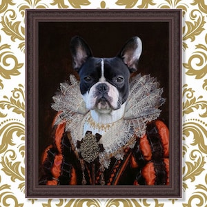 Custom Royal Pet Portrait, Custom Pet Portrait, Pet Portrait from Photo, Mothers Day Gift, Dog Memorial, King Queen Pet, Funny Gifts