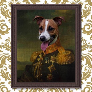 Custom Military Pet Portrait, Renaissance Pet Portrait, Custom Dog Portrait, Classic Pet Portrait, Regal Pet Portrait, Funny Gift, Pet loss