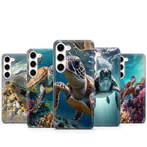 Funda para teléfono con diseño de tortuga marina para Samsung Galaxy S26 Ultra S25 FE S24 Plus S23 S22 S21 S20