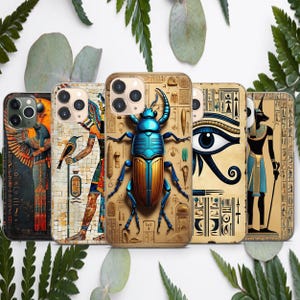EGYPT PHARAOH Scarab beatle Ra Design Phone Case For iPhone 16 15 14 13 12 11 Samsung S25 S24 S23 S22 S21 S20 GooglePixel 9 Pro XL 8 7 6 5