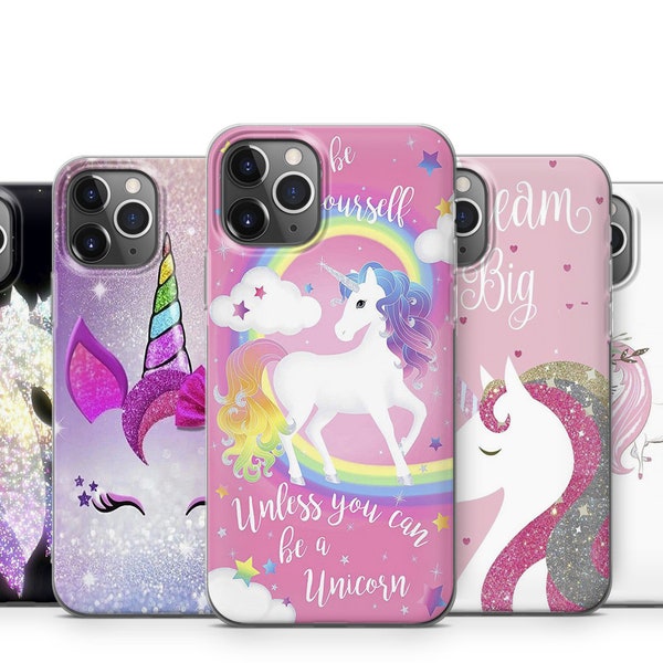 Funda protectora duradera Magic Unicorn para iPhone 15 14 13 12 11 X XS 7 8 Samsung Huawei Google Pixel Todos los modelos en descripción