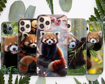 RED PANDA Phone Case For iPhone 16 15 14 13 12 11 Samsung S25 S24 S23 S22 S21 S20 GooglePixel 9 Pro XL 8 7 6 5