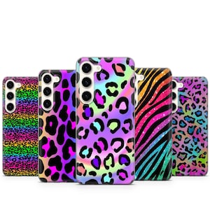 Funda para teléfono con estampado de leopardo y guepardo para Samsung Galaxy S26 Ultra S25 FE S24 Plus S23 S22 S21 S20