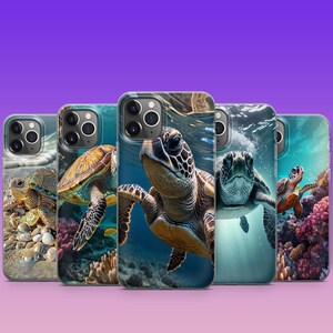 Sea Turtle Phone Case For iPhone 17 Pro Max 16 Pro 15 14 13 12 Fit Pixel 10 Pro XL 10A 9 8 7 6