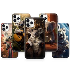 Uroczy futerał na telefon z misiem koala do iPhone'a 17 Pro Max 16 Pro 15 14 13 12, Pixel 10 Pro XL 10A 9 8 7 6, uroczy prezent dla niego/niej