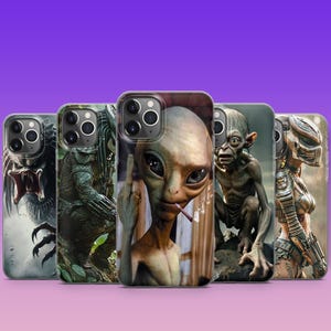 Funda de teléfono Alien Predator para iPhone 16 15 14 13 12 11 Samsung S25 S24 S23 S22 S21 S20 Google Pixel 9 Pro XL 8 7 6 5