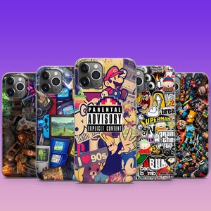 Old School Games of 90 Phone Case For iPhone 16 15 14 13 12 11 Samsung S25 S24 S23 S22 S21 S20 GooglePixel 9 Pro XL 8 7 6 5