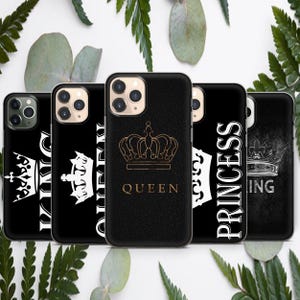 Queen King Princess Telefoonhoesje Voor iPhone 16 15 14 13 12 11 Samsung S25 S24 S23 S22 S21 S20 Google Pixel 9 Pro XL 8 7 6 5