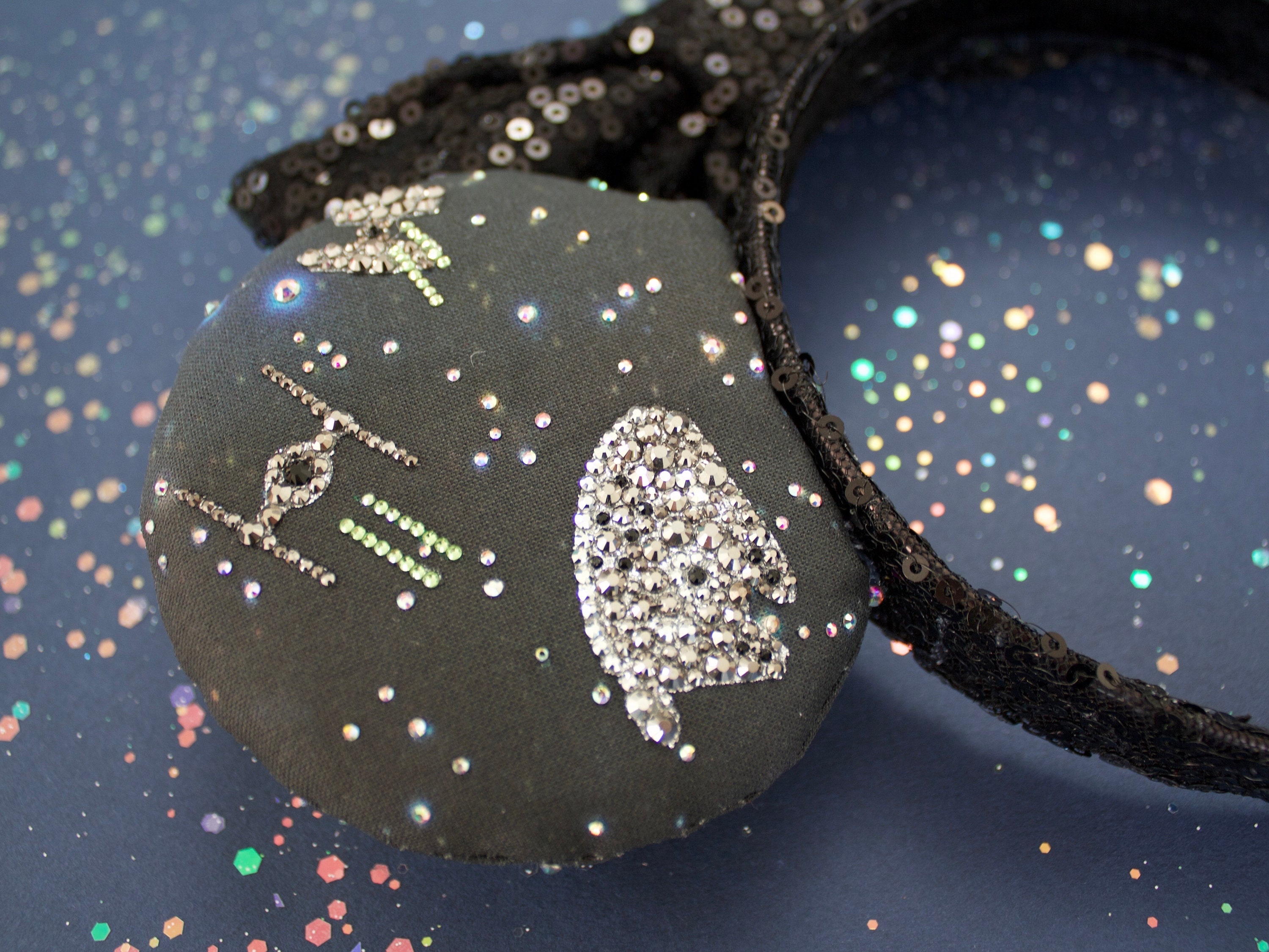 Cruella-Inspired Luxury Glass Crystal Ears (special order from Etsy) - NWOT Luxury Glass Crystal Ears - Etsy main image 2