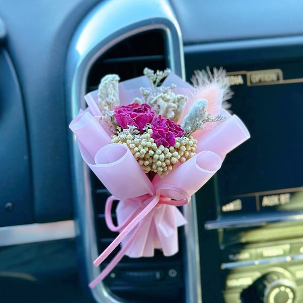Mini Flower Bouquet for Car Etsy