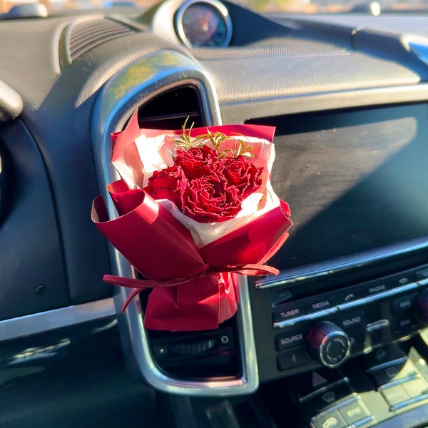 Handmade Mini Natural Dried Flower Bouquet ⋆ Car Accessories ⋆ Vent Clip Scent Diffuser ⋆ Aromatherapy ⋆ Perfume Decoration ⋆ Gifts for Her
