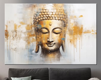 Buddha Canvas, Meditation Wall Art, Zen wall art, Buddha Print, Yoga Studio Art Decor, Yoga Decor