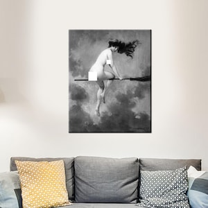 Départ pour le Sabbat canvas, Albert Joseph Pénot Reproduction Print, Sabbat Vintage Print