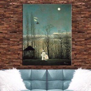 Henri Rousseau canvas, Henri Rousseau Reproduction, Carnival Evening Print