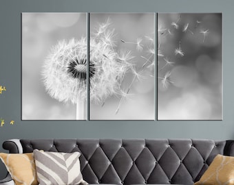 Dandelion Canvas Print: Floral Photo Wall Art