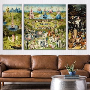 Hieronymus Bosch Reproduction, The Garden of Earthly Delights Reproduction Print, Bosch Garden 1480