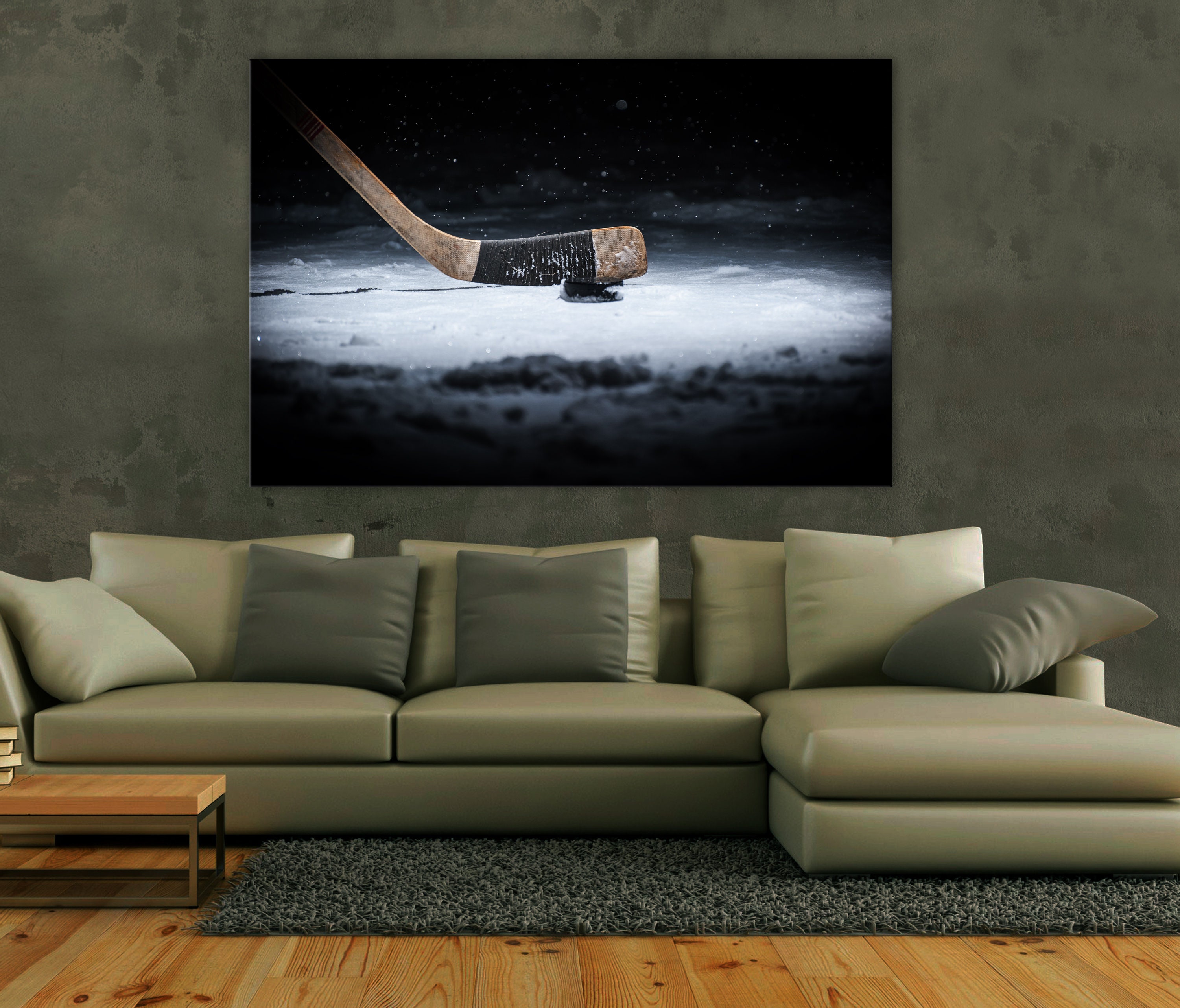 Hockey Wall Art Hockey Stick Decor Hockey Canvas Decor for Etsy
