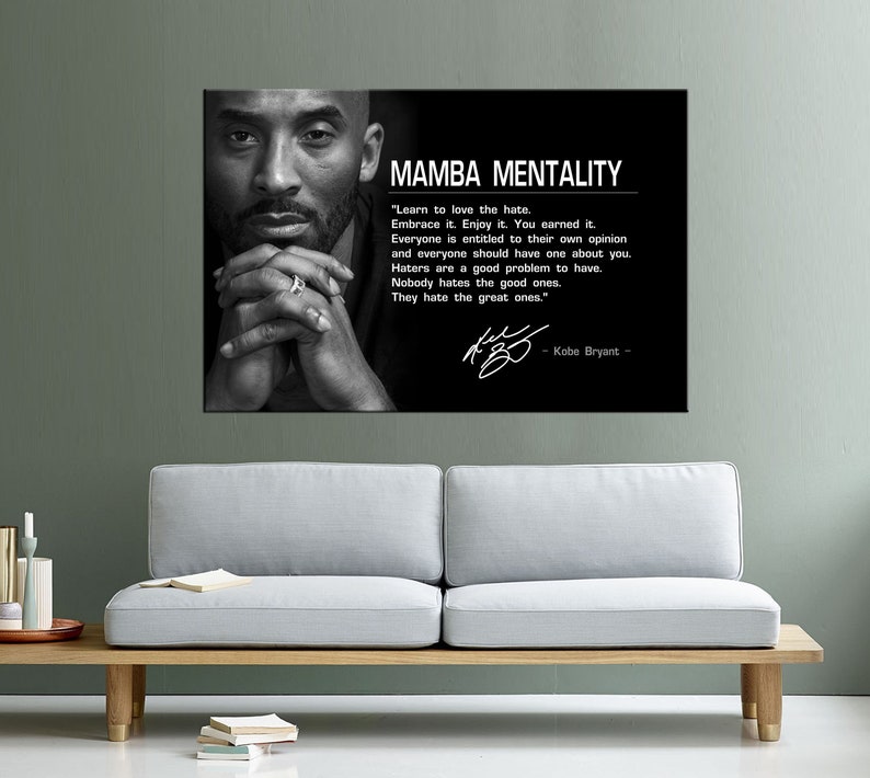 Kobe Bryant Motivation Gym Canvas Art Set of Gym Sport Etsy
