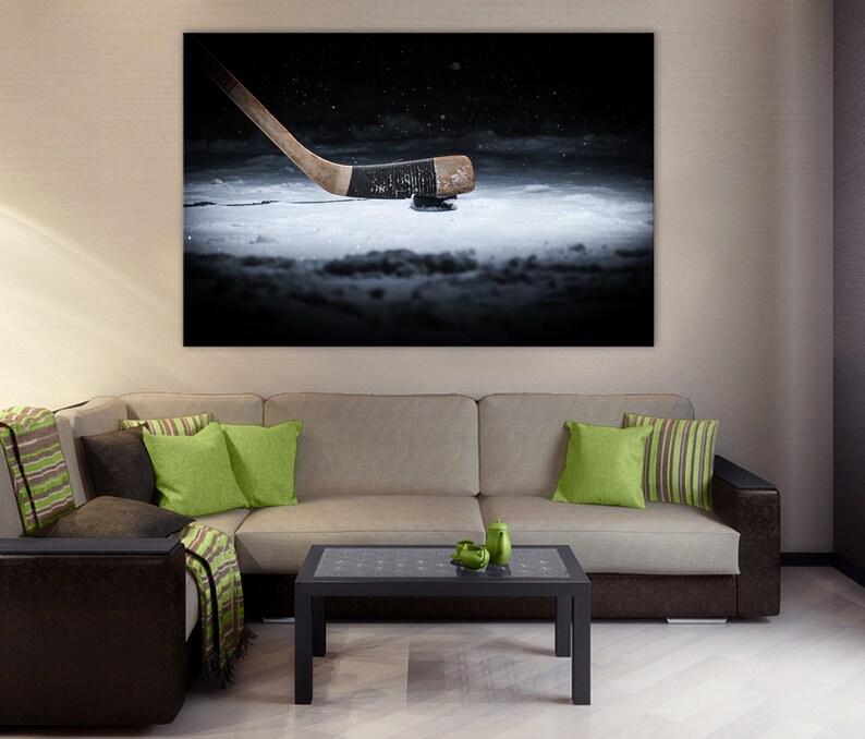 Hockey Wall Art Hockey Stick Decor Hockey Canvas Decor for Etsy
