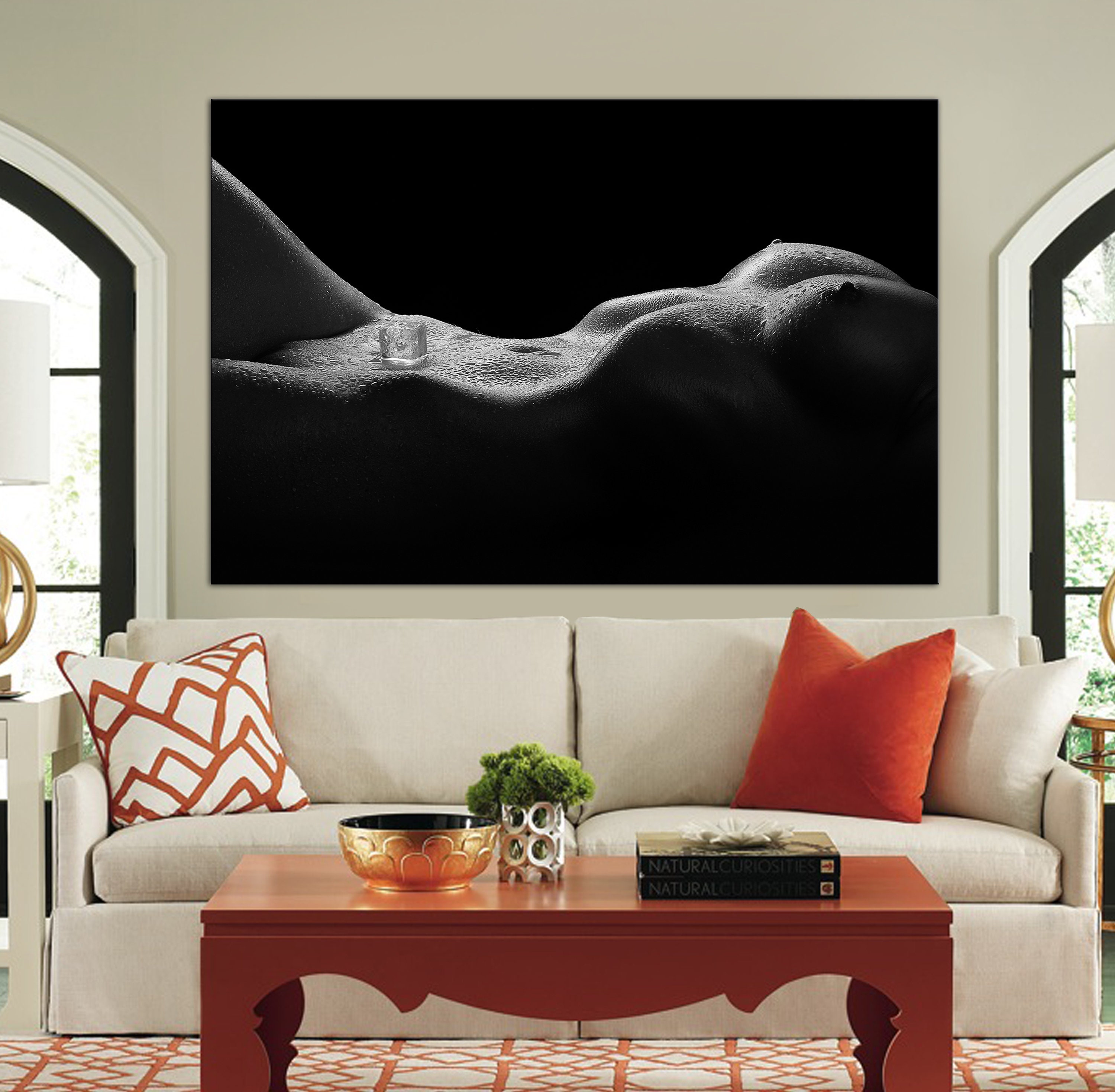 Nudity Wall Art, Erotic Canvas, Erotic Art Decor, Female Nudity Poster, Nudity Woman Print, Bedroom sex decor