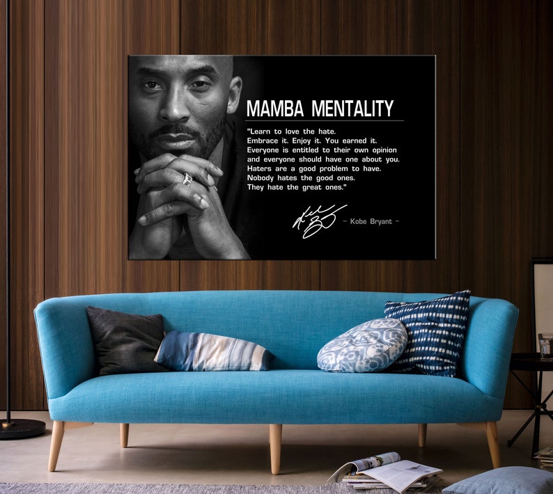 Kobe Bryant Motivation Gym Canvas Art Set of Gym Sport Etsy